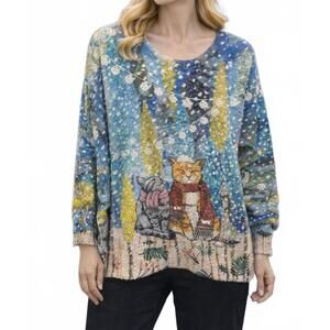 NEW INOAH meowy and bright sweater in meowy and bright